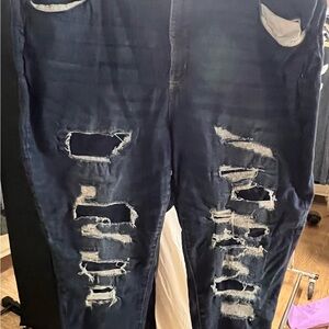 SO High Rise Curvy Jeggings - Dark Blue